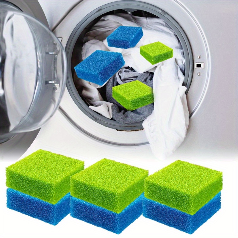 6pcs Reusable Pet Hair Remover Sponges, Natural Sponge Anti- Washing Machine Cleaner, Bathroom Hair Catcher For Clothes And Laundry (random Color)