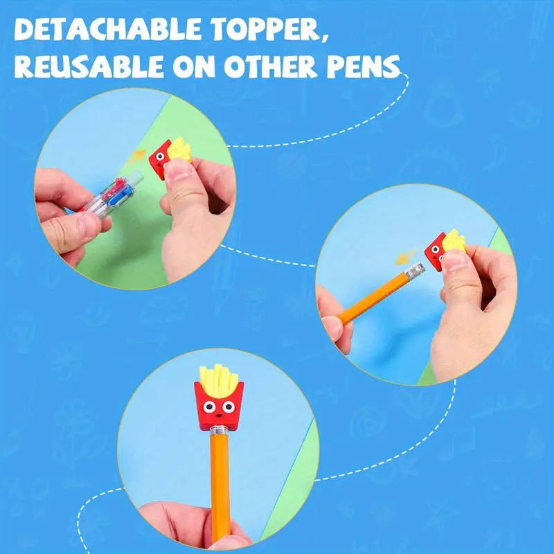 24pcs mini 4 in 1 multicolor retractable ballpoint pens mini pen set with blue red black green ink school supplies classroom prizes giveaways year end gifts christmas gifts h Product details 2