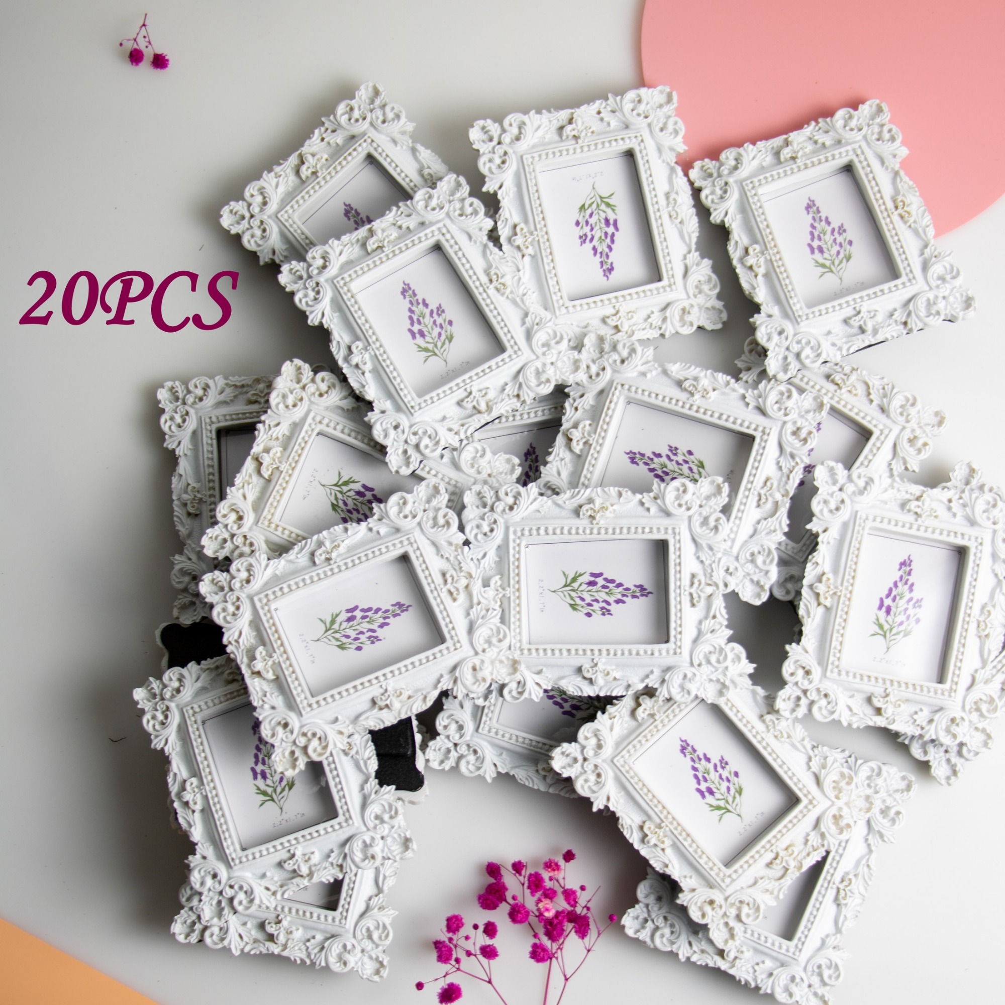 item picture 1   20pcs 3 5 mini resin photo frame bq style handmade frame stylish wedding table numbers creative desktop decor instagrammable   ideal for home office decor wedding tables gifts birthdays holidays for kids