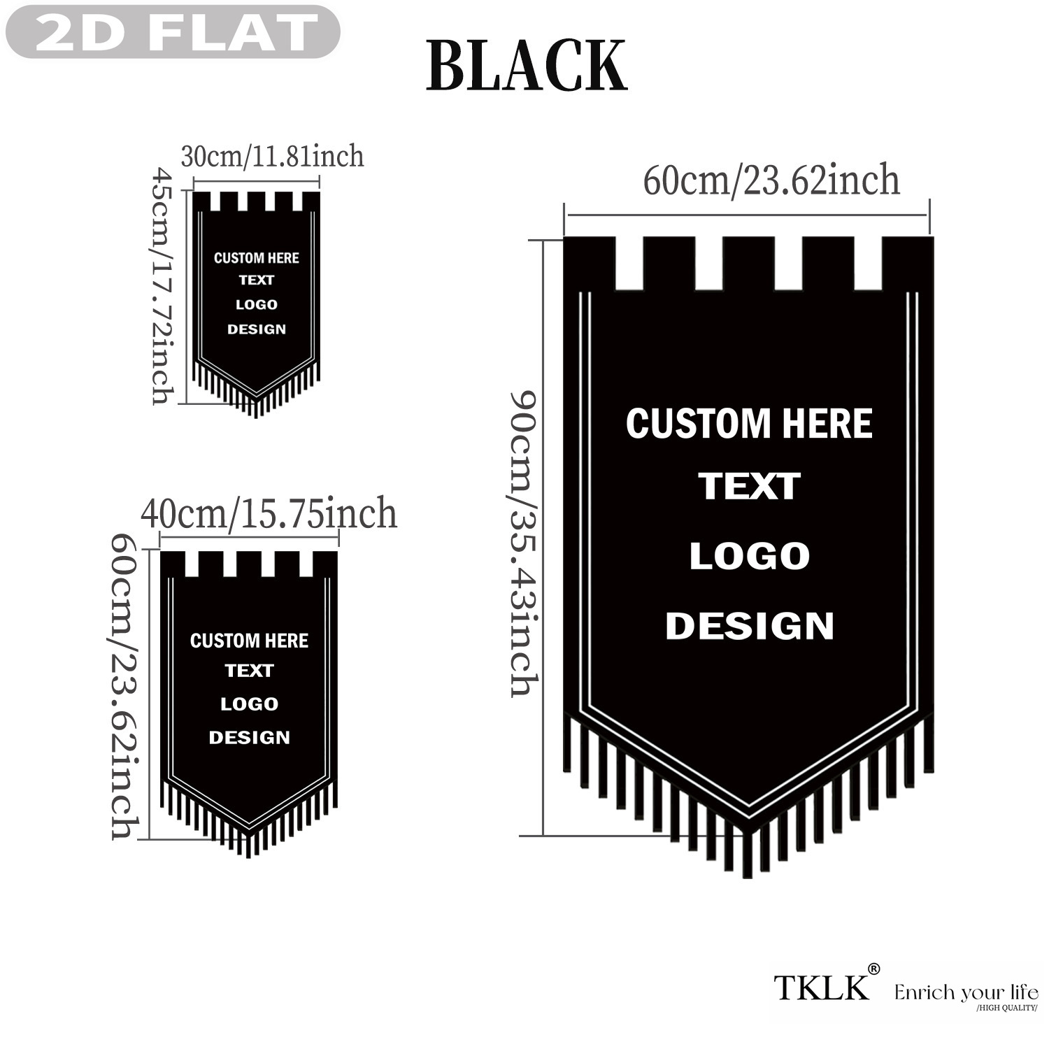 TEMU Custom Hanging Flag - No Flagpole Provided, Decorative Signs Personalized With Custom Text, Logo . Single-sided Polyester Material, Decor For