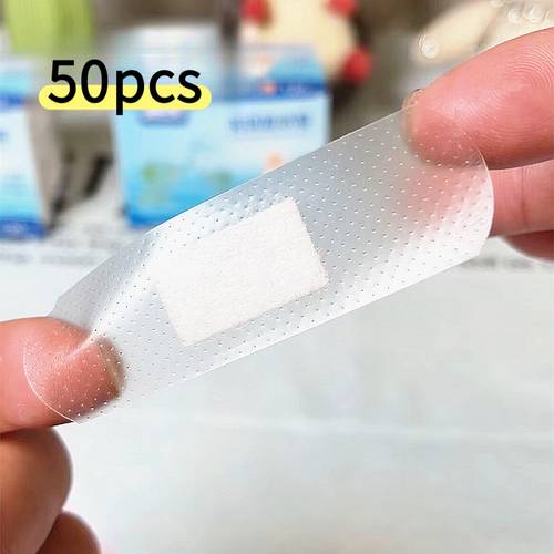 50 stück/100 stück transparente elastische pflasterstreifen - flexible, atmungsaktive pe-klebestreifen, unsichtbar für schwimmen, sport, für zuhause & - für familien, reisen, schnitte