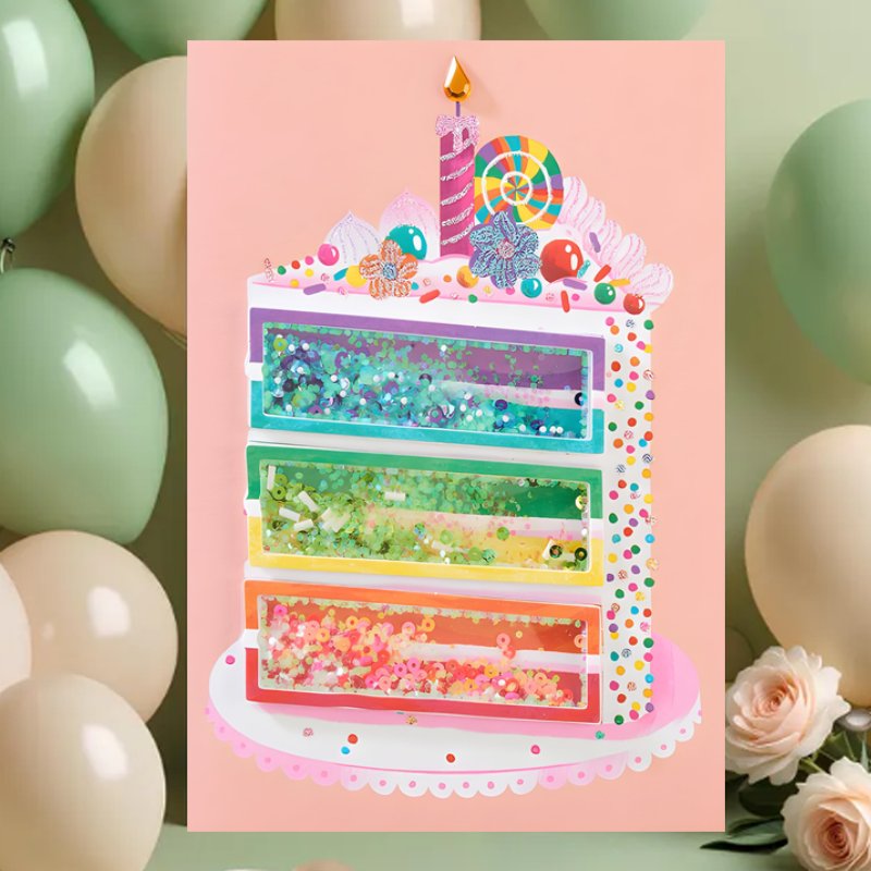 TEMU 1pc Birthday Card Gift For Daughter, Ideal Gift For Female Friend, Mother, Aunt, Sister, Daughter, Bestie, Girlfriend, Wife. Envelope Random