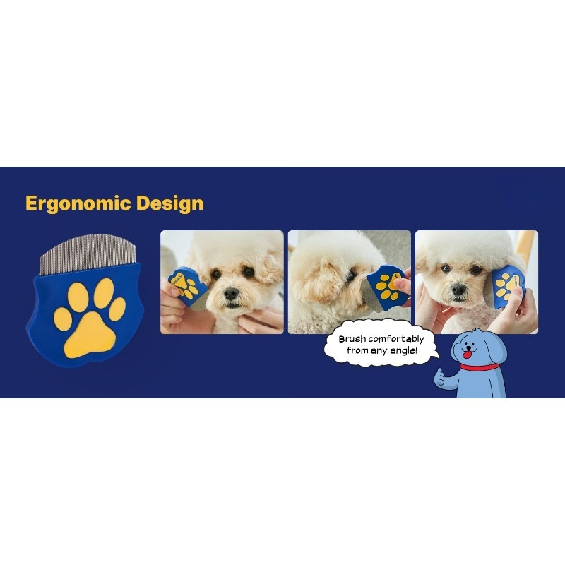 Professional Eye Cleaning Comb for Pets | Cat And Dog Stainless Steel Tear Stain Remover | Gentle Round Head Combing Tool | Compact And Portable, Used to Remove Dirt from Eyes
