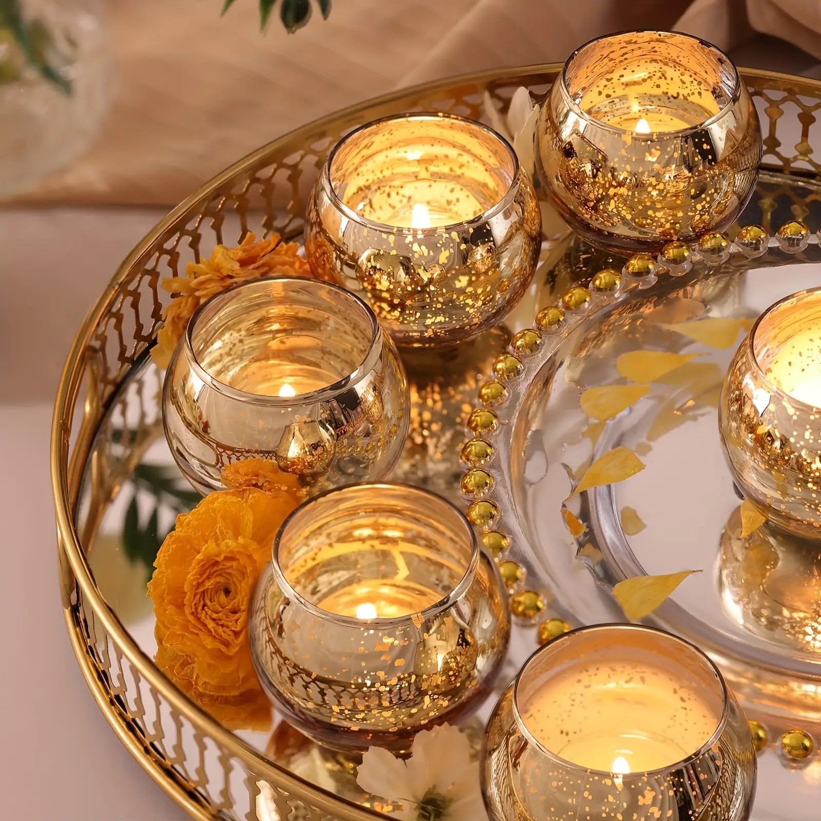 Artikelbild 6 runde  -tee-lichter, klare wunsch-halter für hochzeiten, romantische dates, jahrestage, valentinstags-anträge, partys und vielseitige geschenke für halloween, weihnachten und   feiertage