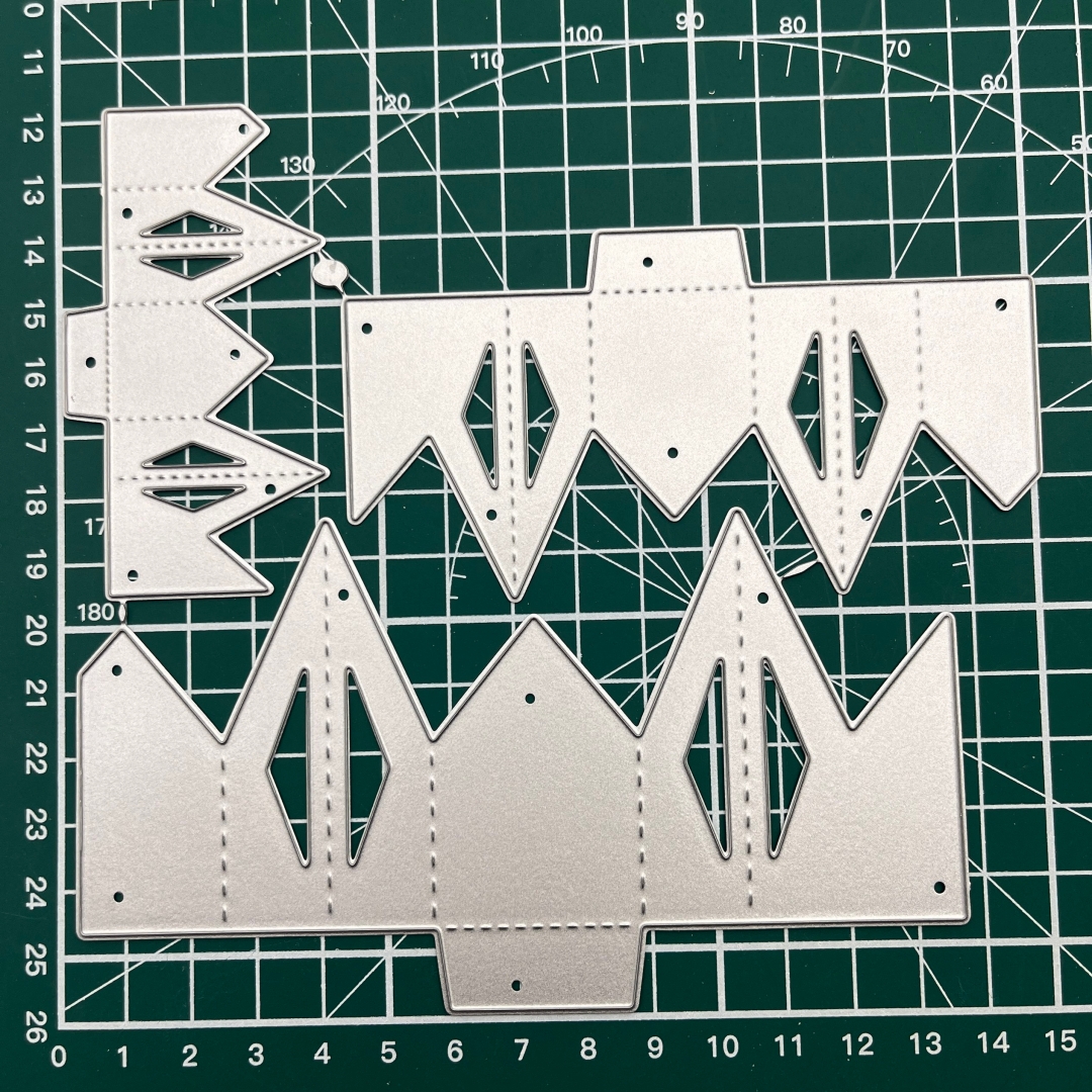 Image of New Set Of 3 Different Sizes Of Folding Star Dies With Cutout Pattern, Metal Cutting Templates For Christmas Cards, Making, Paper Craft Knives, Dies, , And Templates.