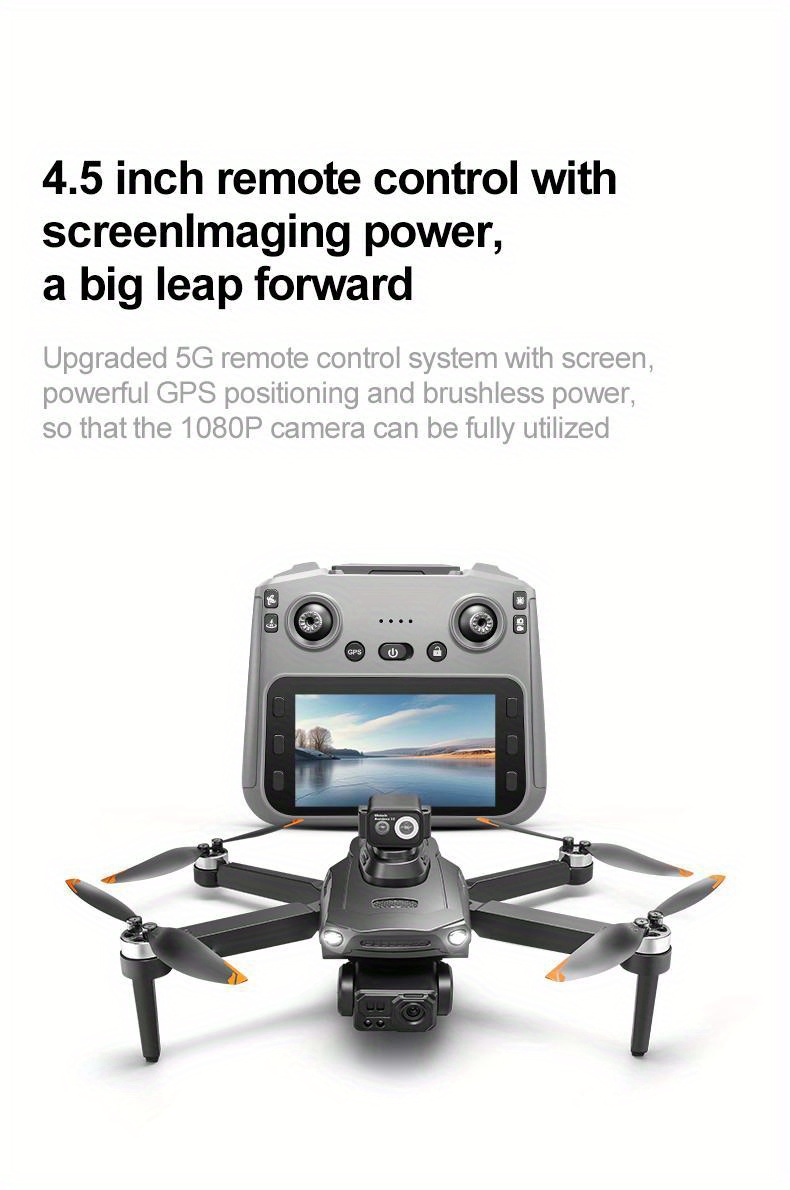[5G Dual-mode Folding Drone]4K Optical Flow GPS Drone with WIFI FPV | Servo Gimbal Stabilization + Dual-lens Switch Aerial Photography | Two Batteries for 50-minute Long Battery Life + Omni-directional Obstacle Avoidance | USB Charging, Smart Follow/ One-key Return, Easy to Operate | Ideal Gift for Men/ Birthdays/ Festivals