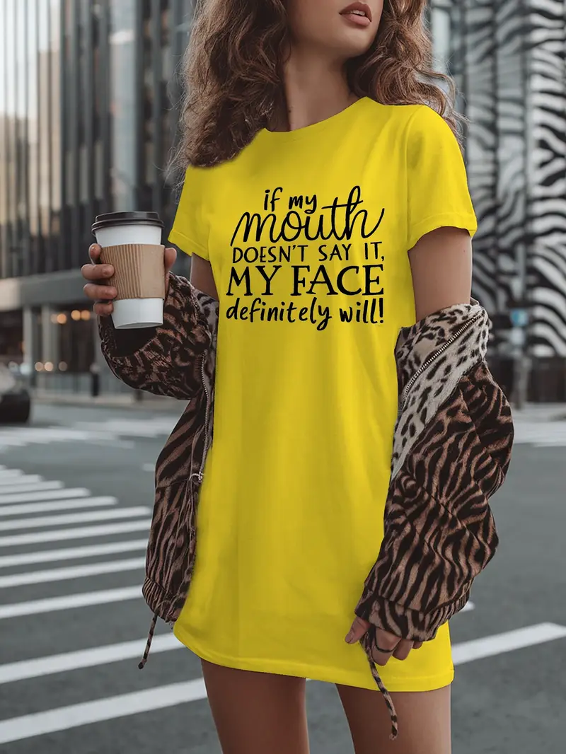 shirt dresses graphic Plus Size Grey Short Sleeve Graphic T Shirt Dress | You + All | Shop Online