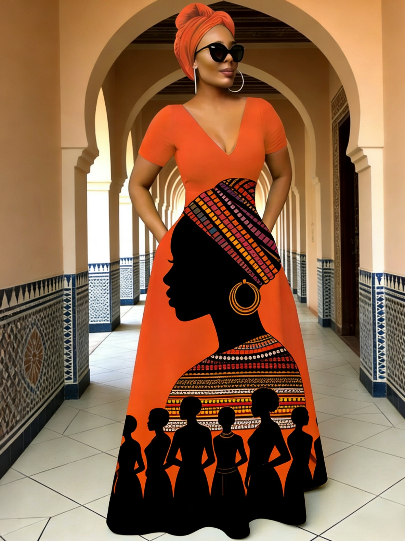 african outfits for women sold on Temu United States