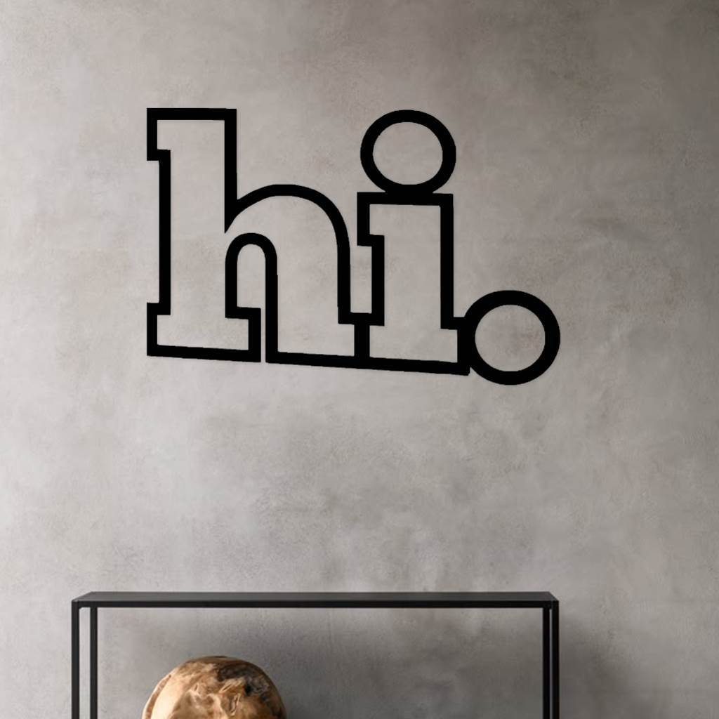 Metall-Wandschild „Welcome“, 50 X 11 Cm, Schwarz, Retro Design – Rostfrei Für Innen & Außen