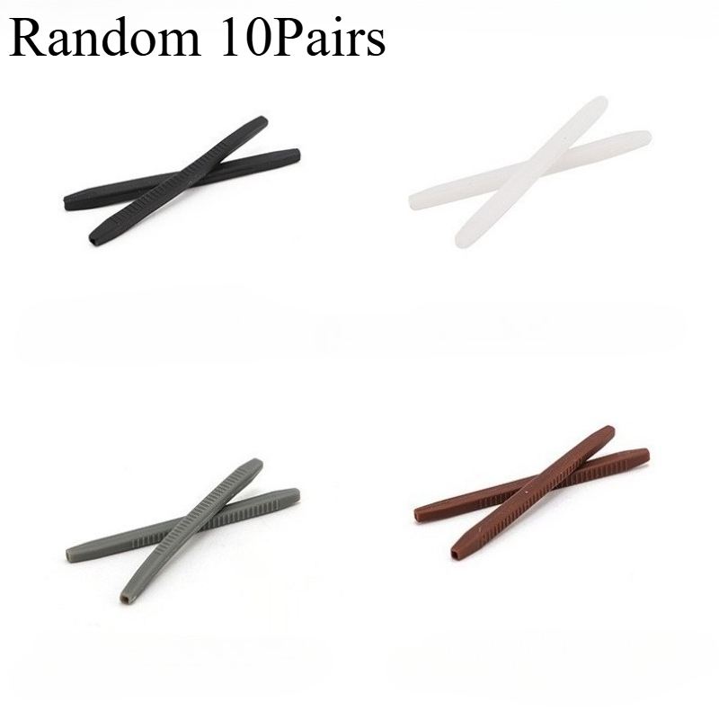 TEMU Random 10 Pairs Anti-slip Ear Hook Glasses Eyewear Reading Glasses Leg Unisex Silicone Tip Ear Grip Temple Hook Spectacle Eyeglasses Grip