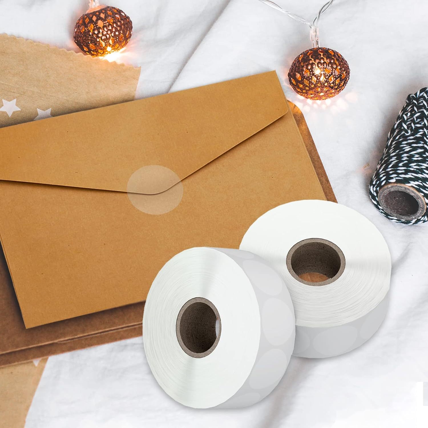 1000pcs Clear Round Seal Stickers With Perforation - Self-adhesive, Transparent Labels For Envelopes, Boxes & Gift Packaging, Seal, Label Dots