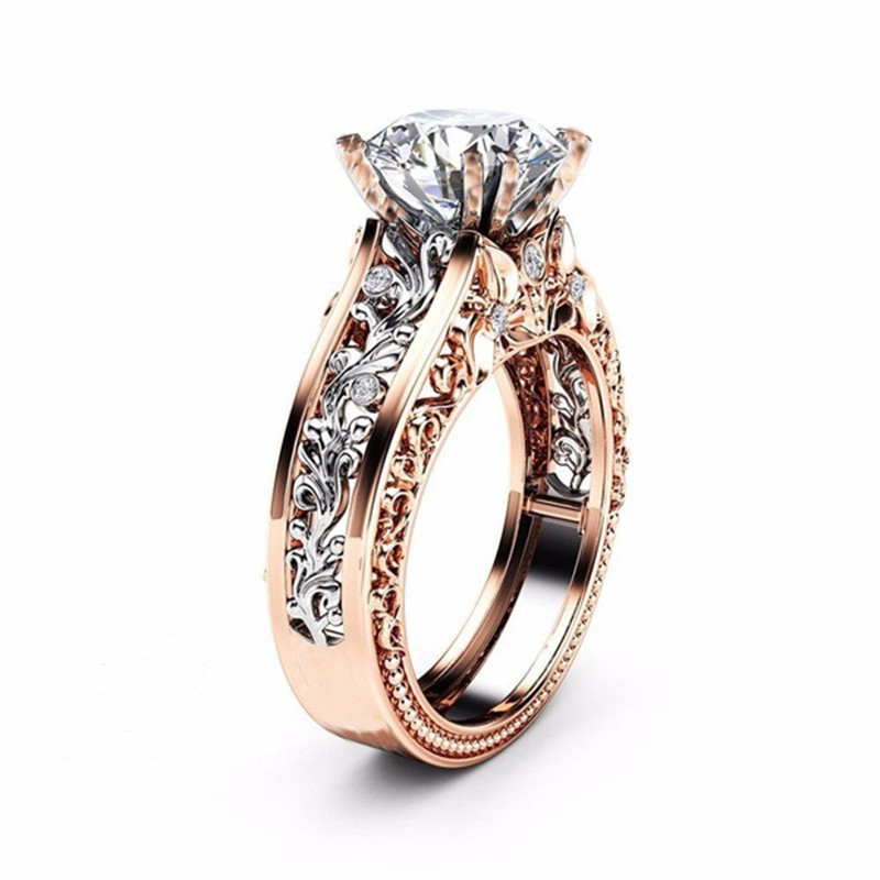 TEMU Bague Couple en Argent S925, Bague Homme, Bague Femme Ensemble Incrustée de Zirconia Synthétique