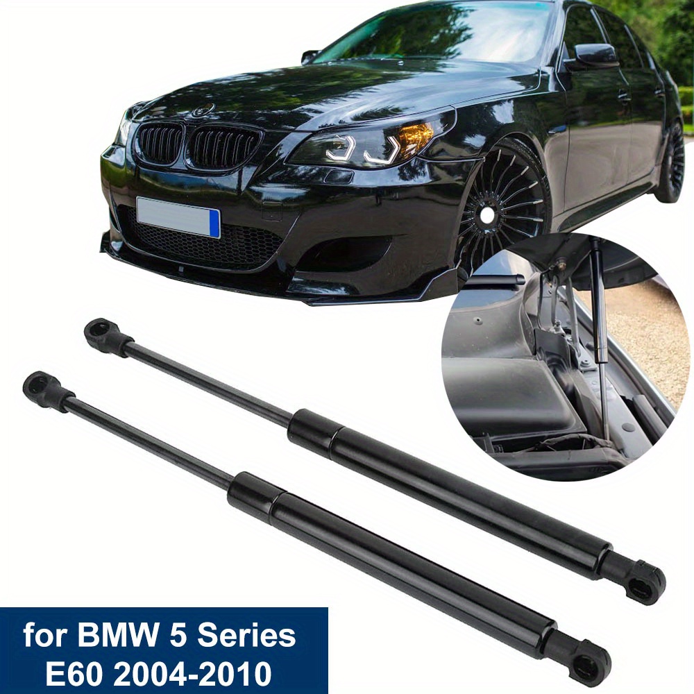 TEMU 2pcs Carbon Hood Air Struts Bar Lift For E60 E61 520i 535i Gas Spring Hood Rod 51237008745