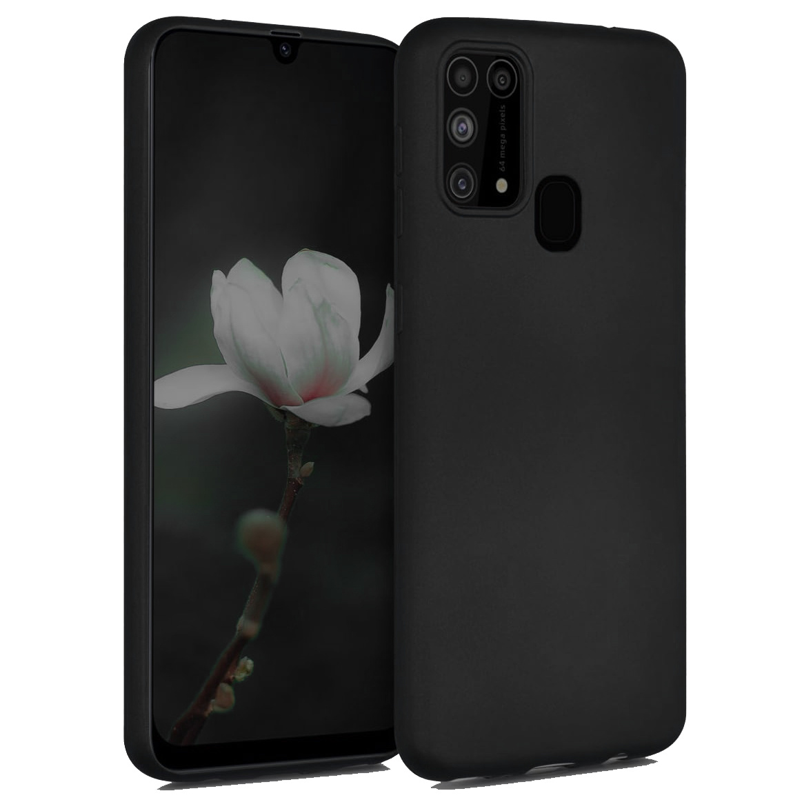 TEMU Funda para Teléfono - Funda para Samsung Galaxy M31, Funda de Silicona Suave Negra, Anti-Rayas a Prueba de Golpes, Cubierta Protectora para