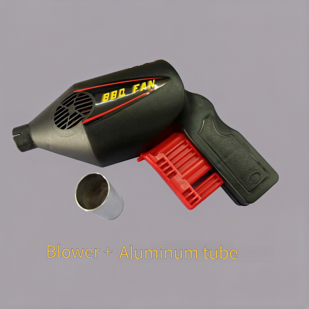 TEMU 1pc Portable Barbecue Fan Blower, Manual Handheld Igniter, For Charcoal Grilling, Camping, Picnics, And Outdoor Cooking