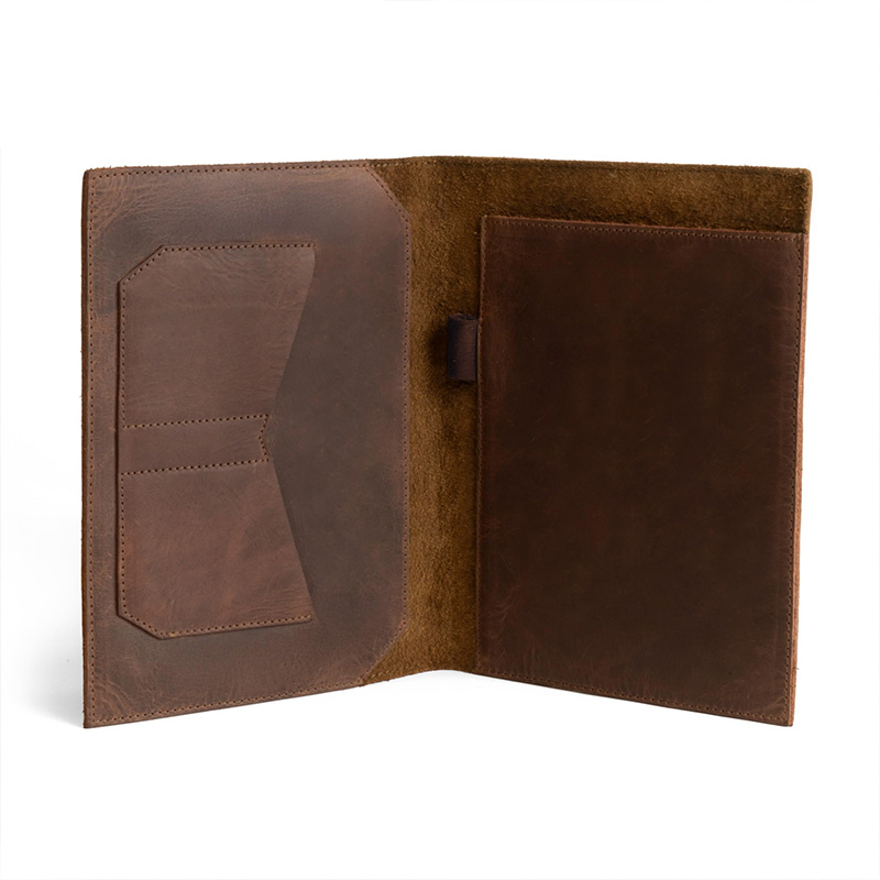 Handcrafted Genuine Top-grain Cowhide Genuine Leather Diary Cover (coffee Brown) with Refillable Notebook Insert, Pocket, Card Slot, and Pen Holder Design, Full-grain Notebook Protective Case