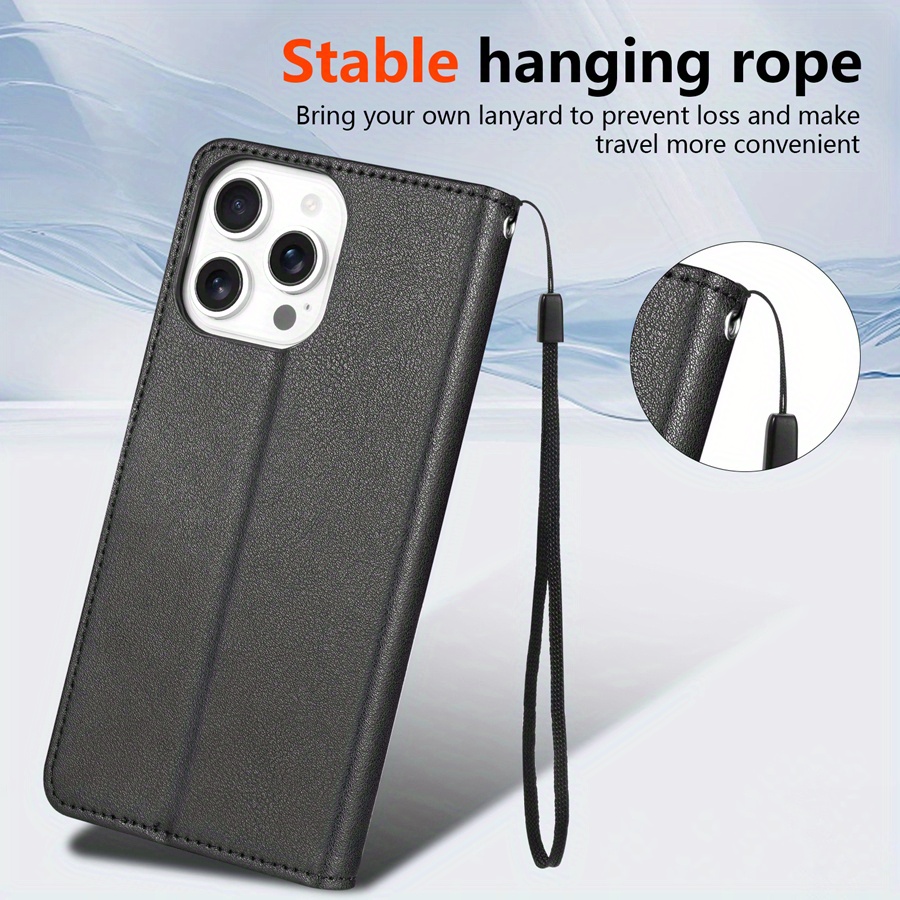 Husă pentru telefon: Portofel cu slot pentru carduri, ramă foto, suport, curea de mână, flip magnetic, din piele artificială de înaltă calitate, pentru Xiaomi Redmi Note 13 Pro 12S 11 11S 10 9 8T 7 14C 13C 12 12C 10C 9A 9C 9T Poco X6 C75 C65 M6 Pro X5 M5s 14T 13T, husă rezistentă la șocuri, portcard