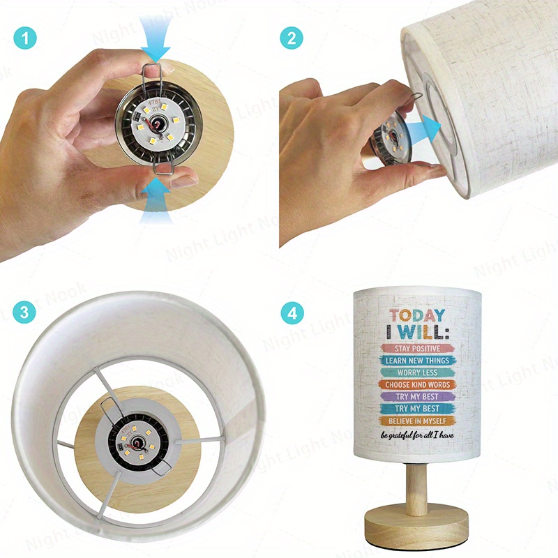 Fabric Table Lamp for Mental Health Awareness