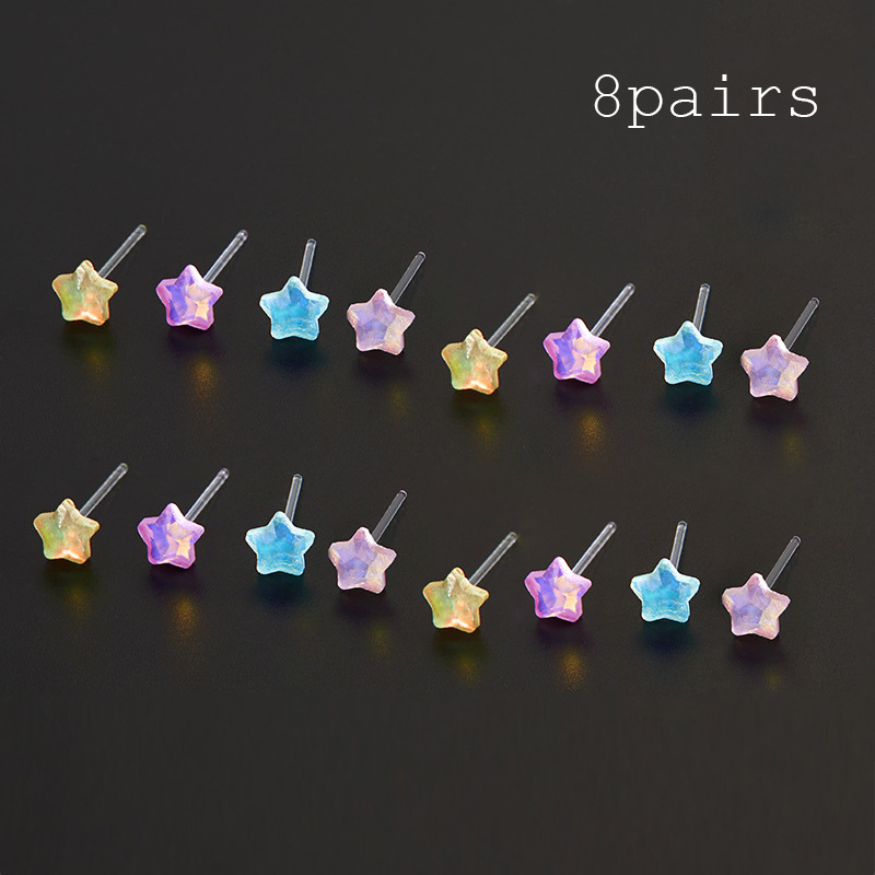

8 -shaped - Plastic Ear , For Women, Jewelry Set Box