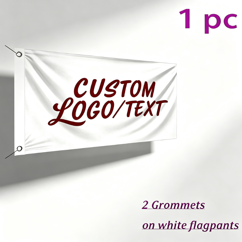Customizable Single-Sided Banner for Text and Logos