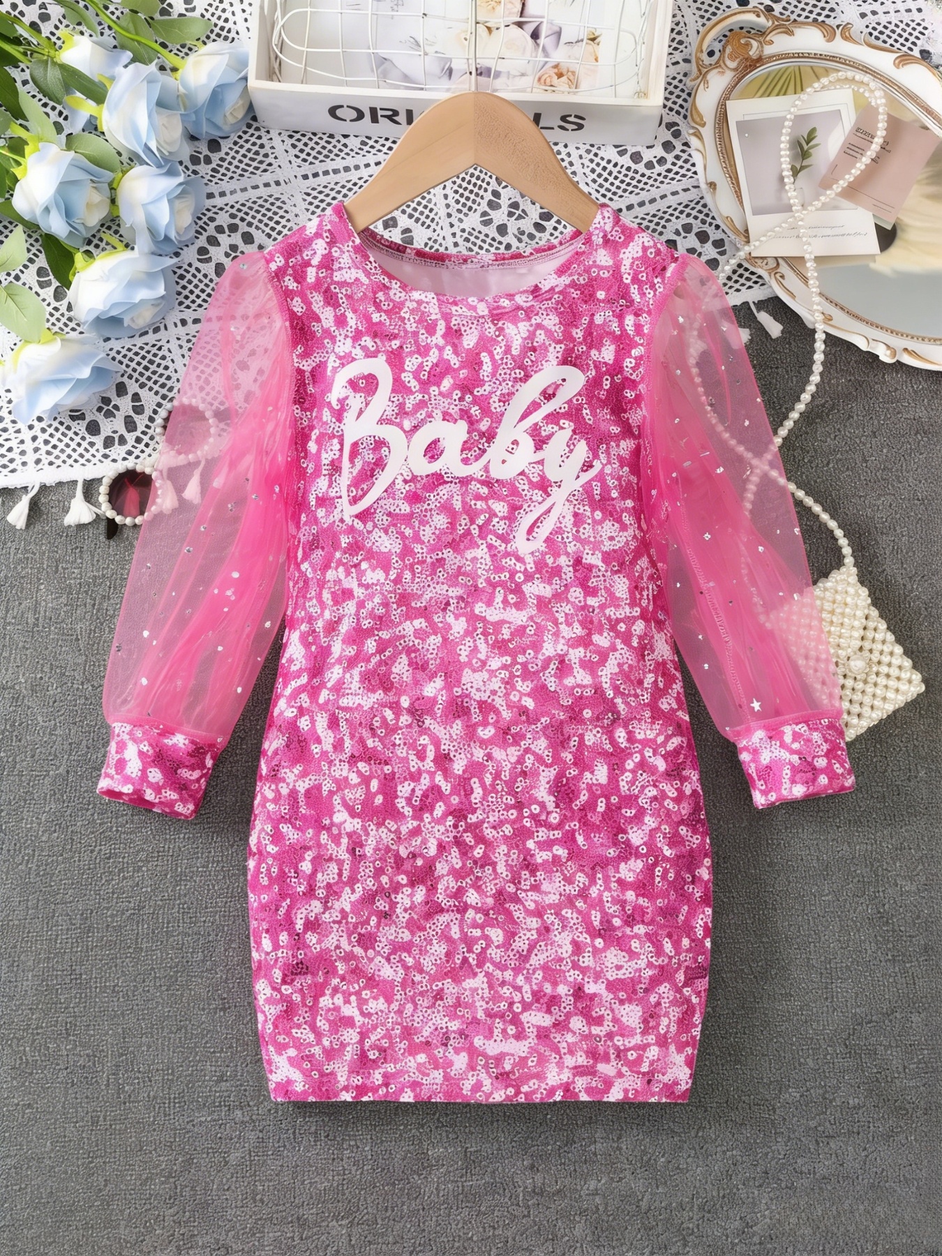 slim fit dress slacks Cute Hot Pink Sequins A-Line Homecoming Dress Short Prom Dress HD0177 US4 / Custom Color main image 0