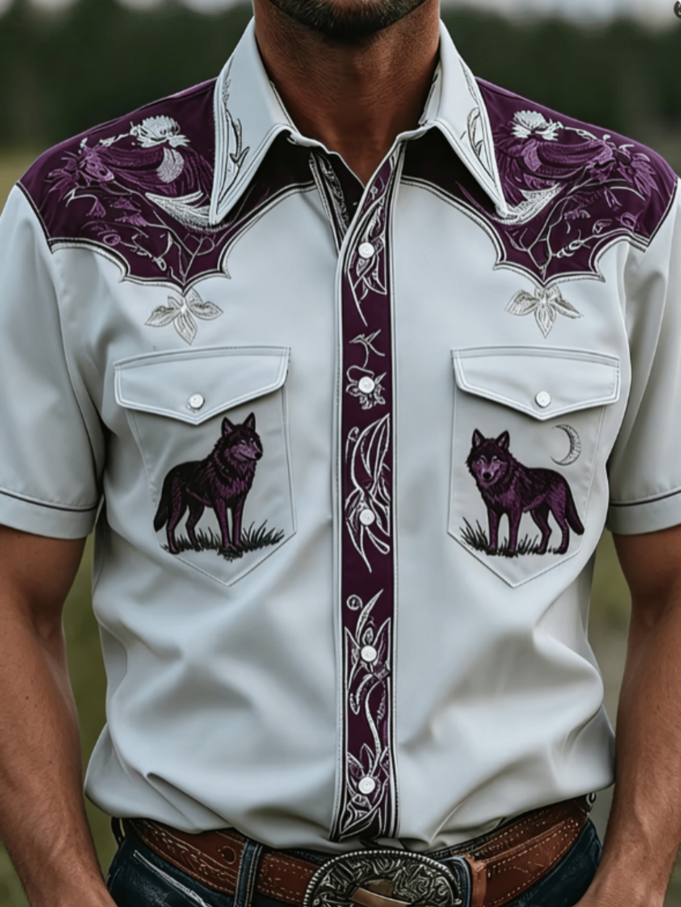 cowboy shirts men sold on Temu United States