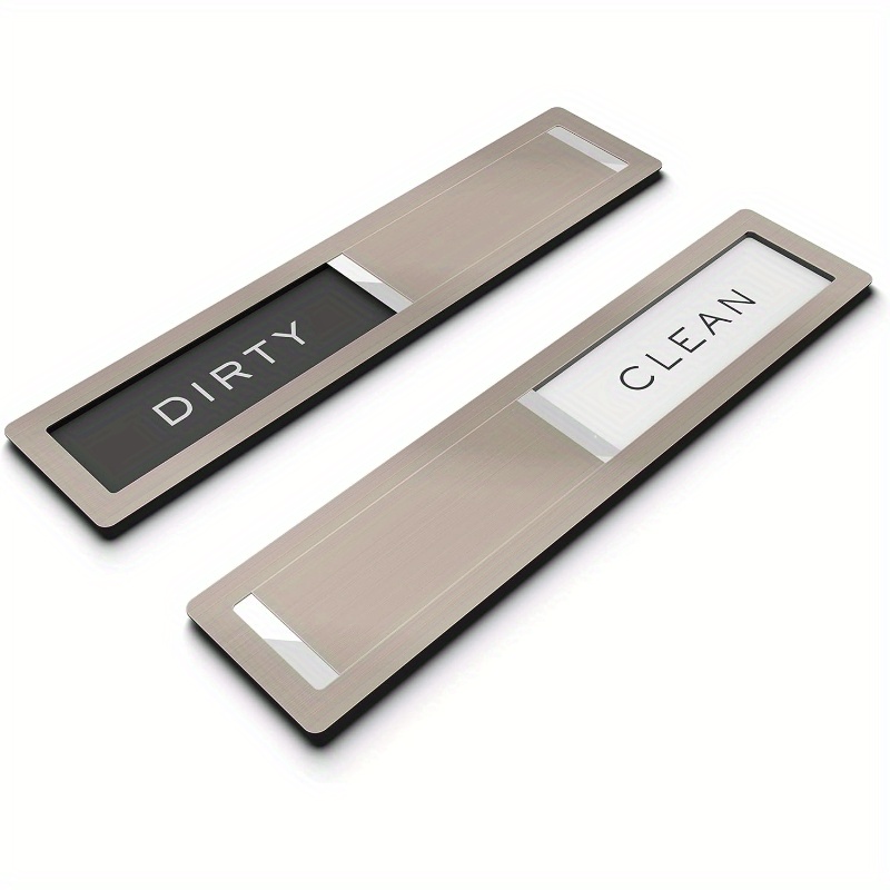 TEMU -étiquette pour lave-vaisselle - Acier inoxydable de qualité 304, acrylique, organisateur et accessoire de rangement de cuisine avec ruban