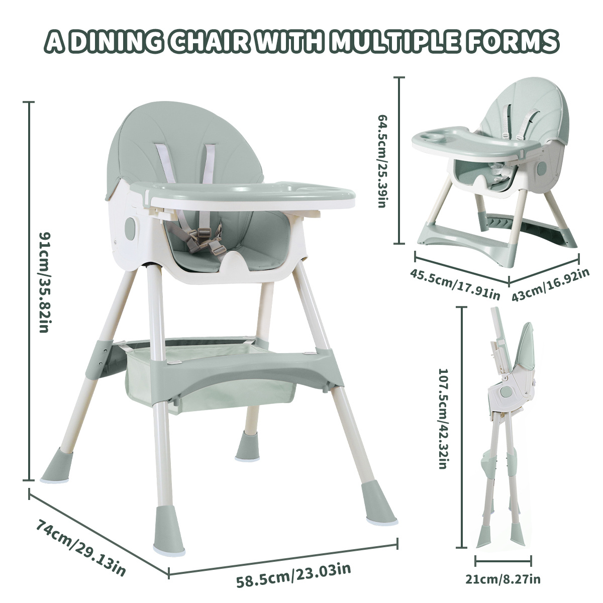 Cochildor Baby High Chair & Booster Seat