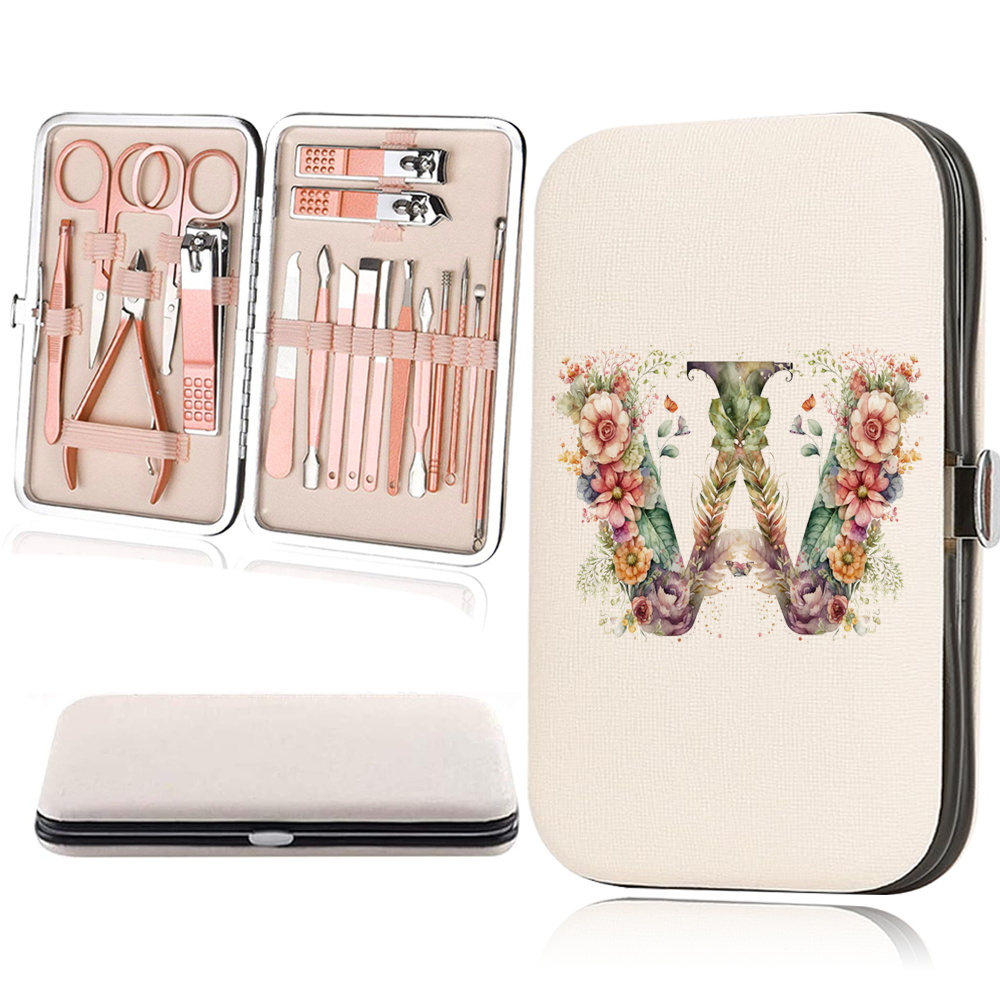 18pcs Essential Travel Nail Clipper Set with Organizer Case