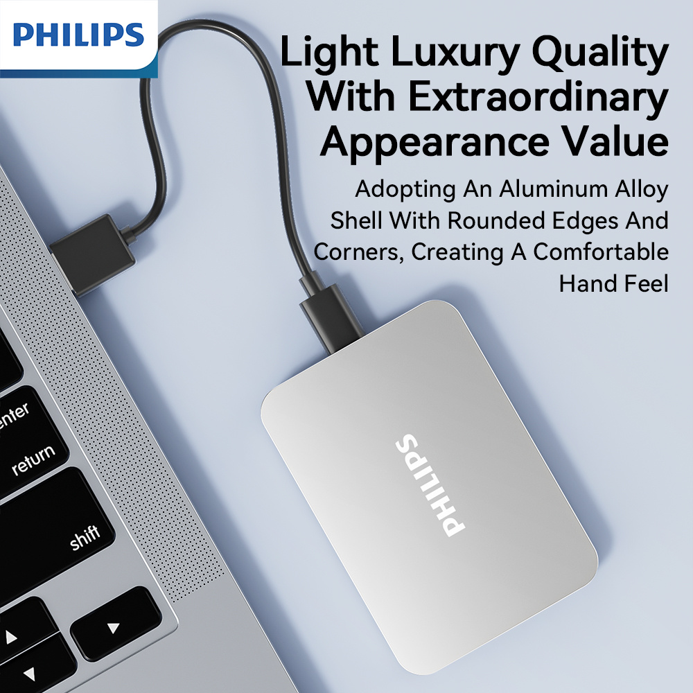 philips business-style large-capacity portable hard drive