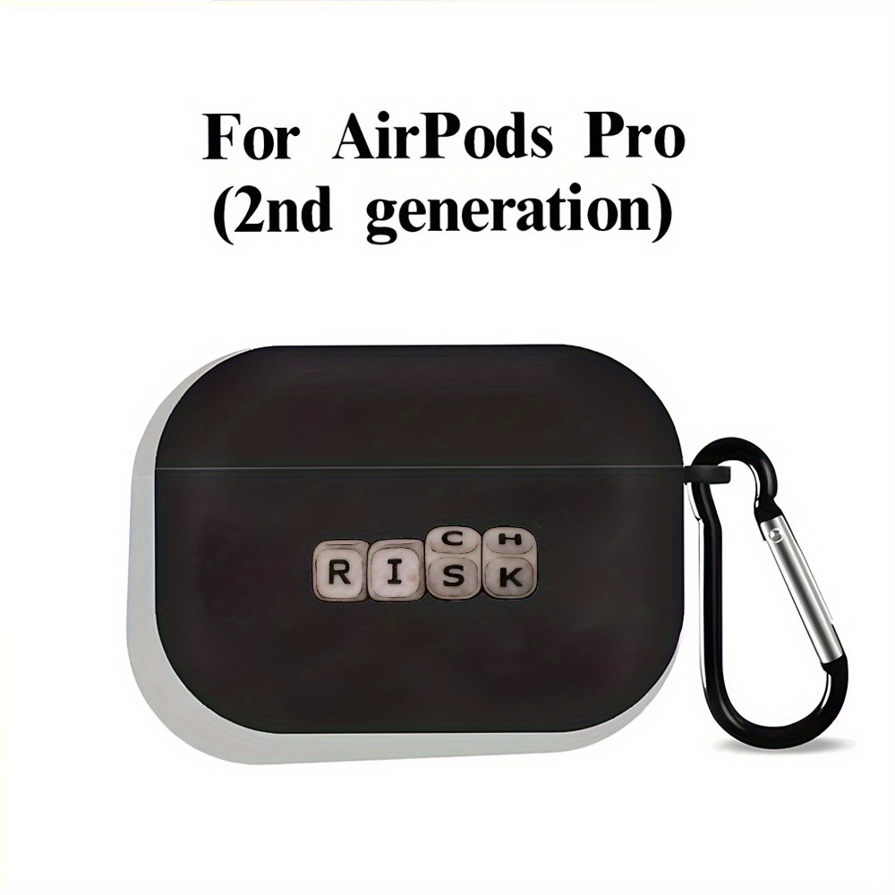 TEMU Rich Or Cool Black Protective Case Cover For Airpods 1 2 3 Pro Case Earphone Cover Creative Gifts For Women Men