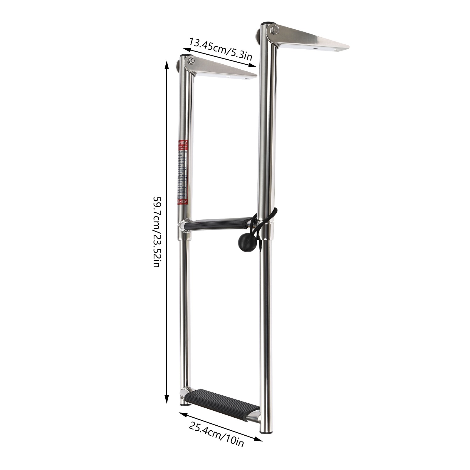 heavy duty telescopic marine ladder with   made of stainless steel designed for yachts speedboats barges fishing boats and swimming pools