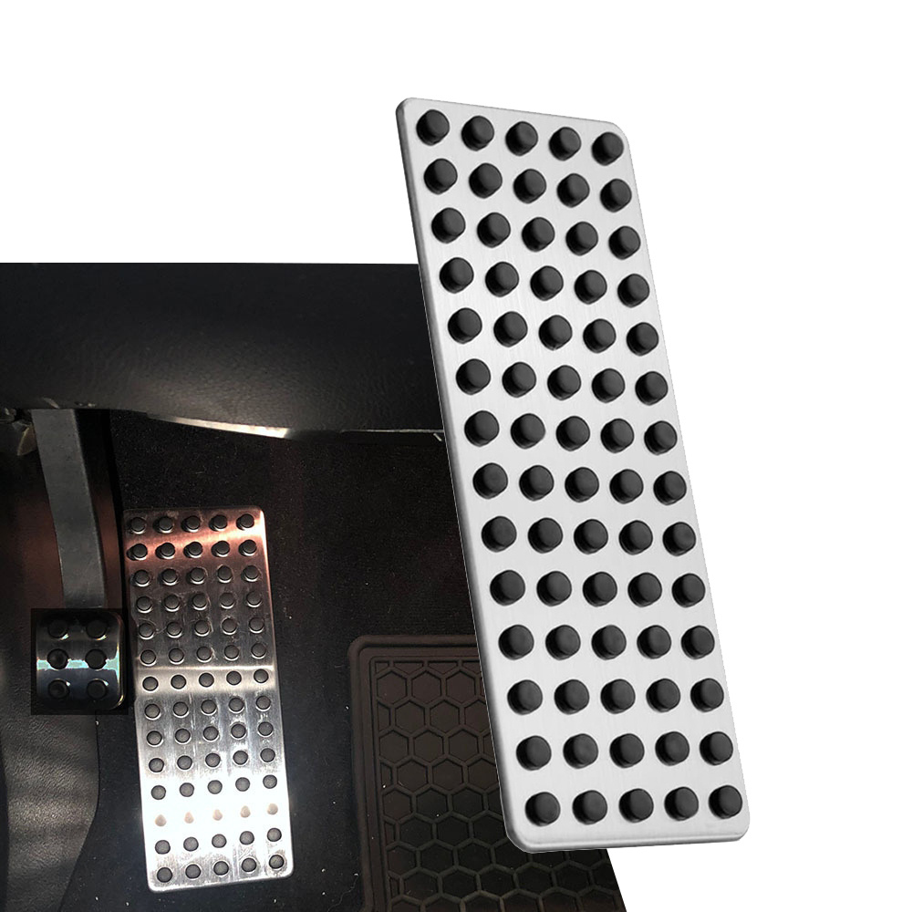 TEMU Stainless Steel Footrest Pedal Cover For Mercedes-benz Class W176 C117 X156 W204 W205 W212 X204 Parts Foot Support Pad (lhd)