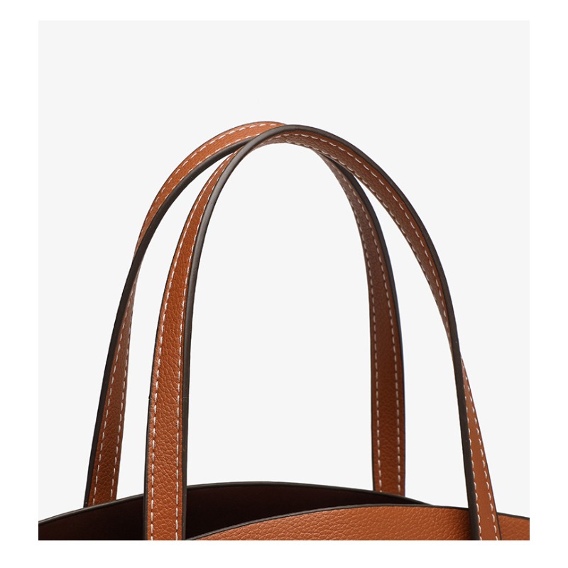 Elegant Deep Brownish-Golden Tote Bag - Non- Fabric Large Capacity Handbag with Golden-Tone Hardware, Convertible Handheld/Shoulder/Crossbody Purse for, Commute, Travel - Rich Mustard-Yellow Color (No Fringe/Tassels)