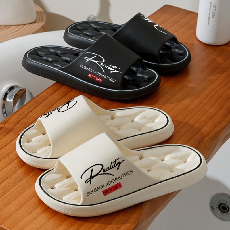 Sandales Matelassées Antidérapantes Unisexe Sandales unisexe antidérapantes 3 couleurs intérieur/extérieur - Sandales EVA à semelle épaisse avec soutien de la voûte plantaire, chaussures d