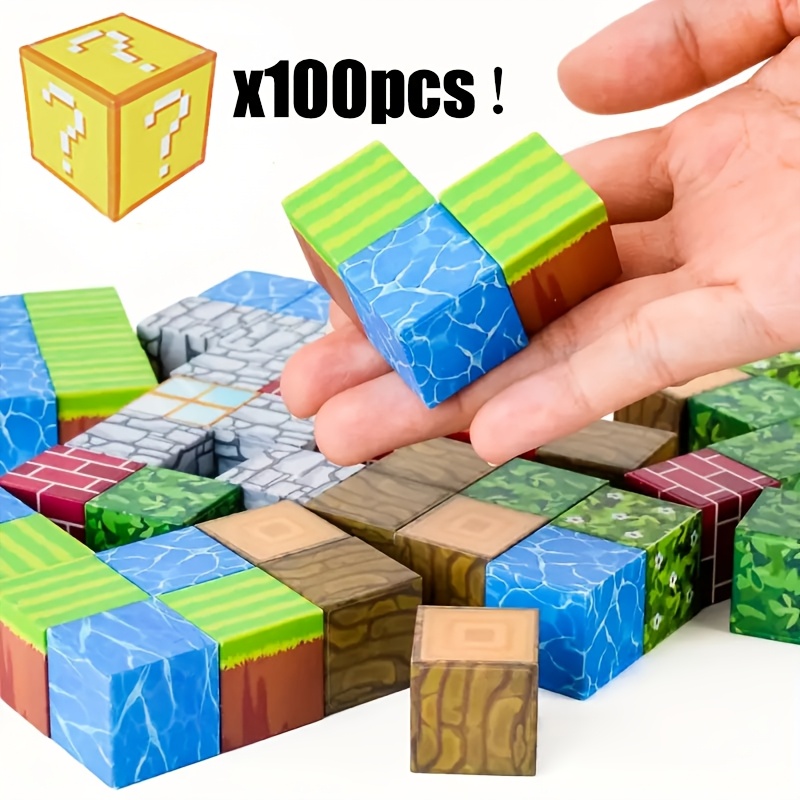 Magnetic Building Blocks Set, 50/100/200pcs Versatile Stacking Cubes