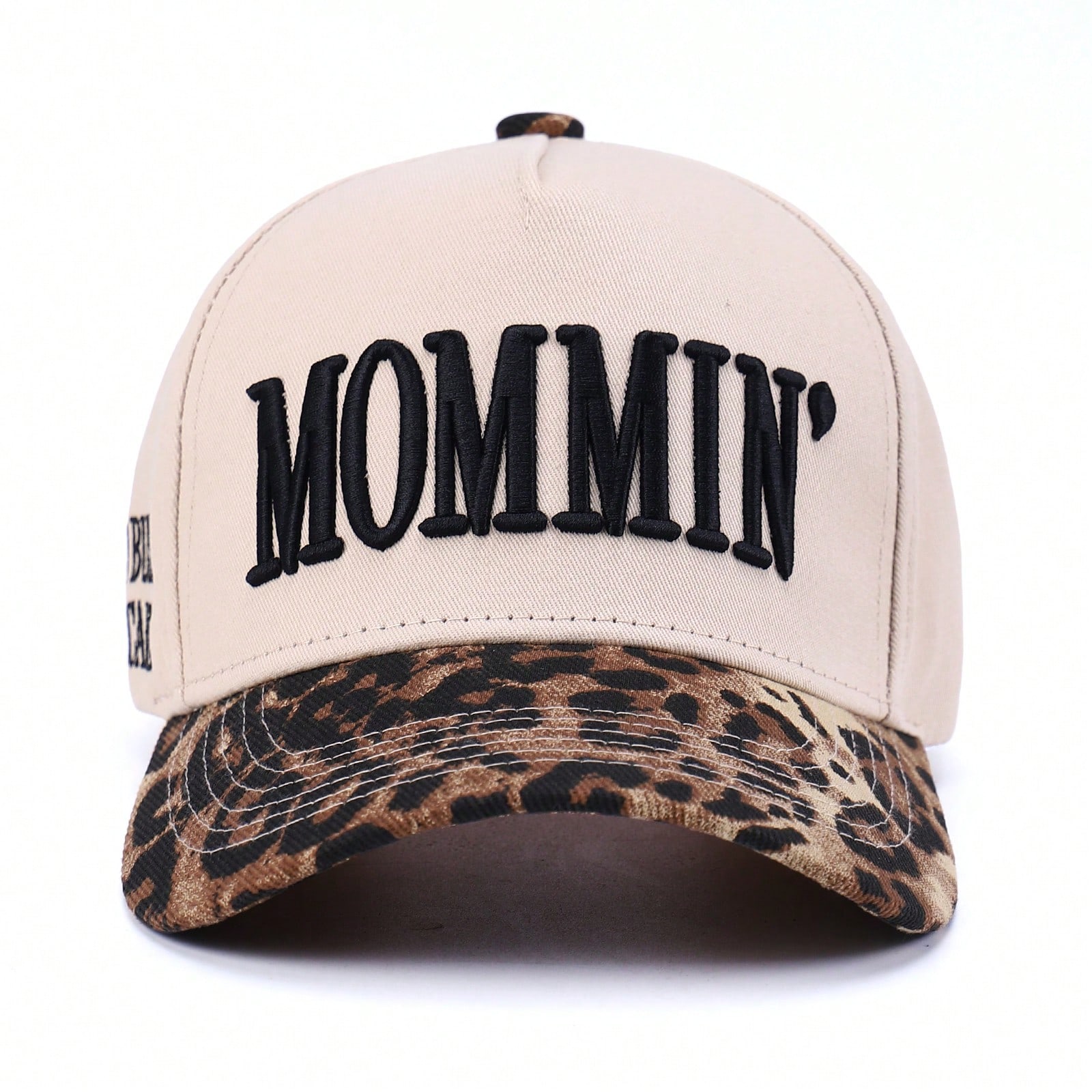 Mommin Trucker Hat for Women Embroidered Mom Baseball Cap Adjustable Canvas Vintage Hat for Casual Wear