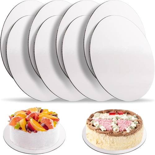 white round cake boards 6 8 10 12 inch bases for tiered cakes 8 or 16 pack sturdy support for wedding birthday party cakes