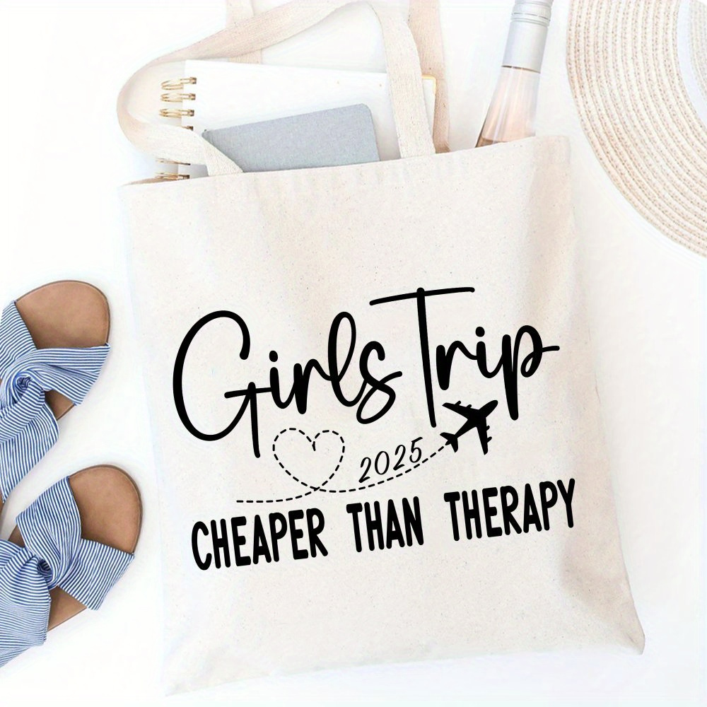 TEMU Borsa da viaggio 2025 - "Viaggio con gli pi羅 economico della " Citazione divertente, Borsa a tracolla resistente di grande capacit� con manici,