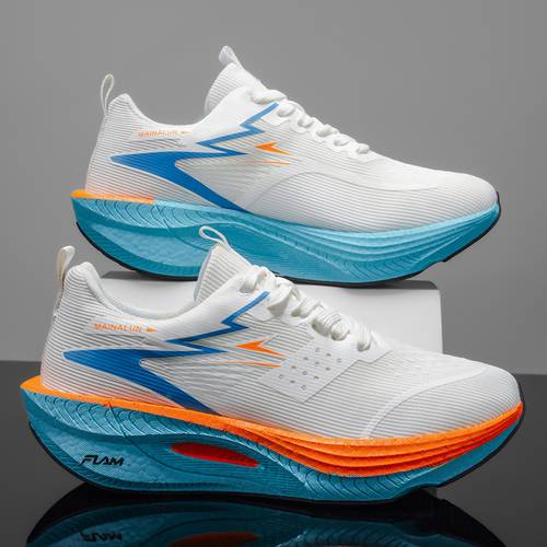 item picture mens lightweight breathable trail running tennis sneakers shockproof low top sneakers suitable for basketball gym training outdoor with cushioned sole neutral arch terrain traction