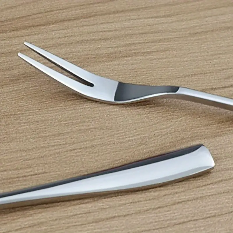 16pcs stainless steel two prong forks bistro cocktail forks small fruit fork Product details 1