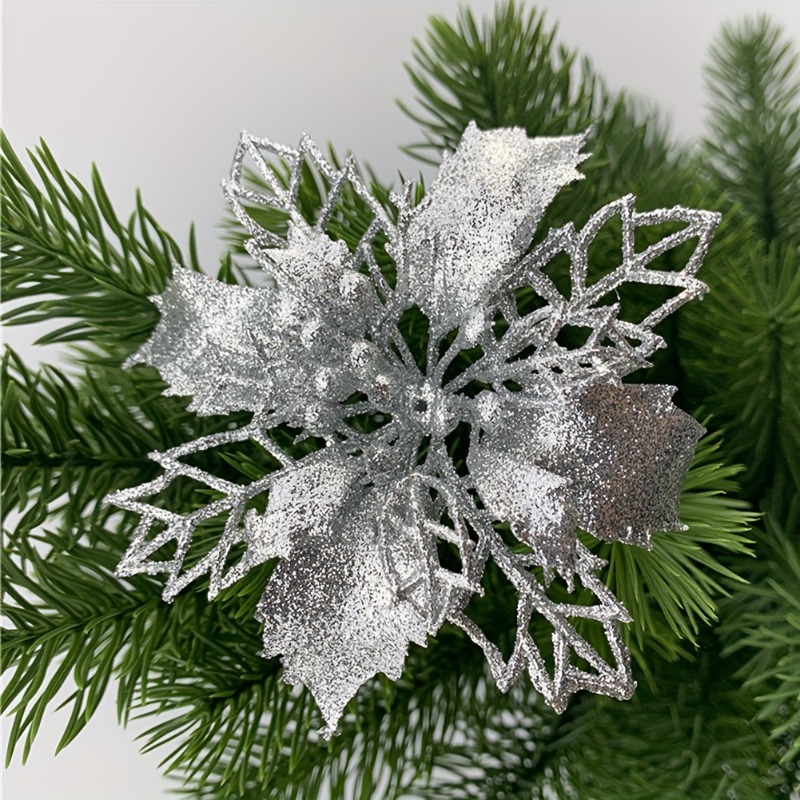 

10pcs Christmas Tree Decorations, , Plastic Ornaments For Christmas And New Decor, Non-electric, Battery-free