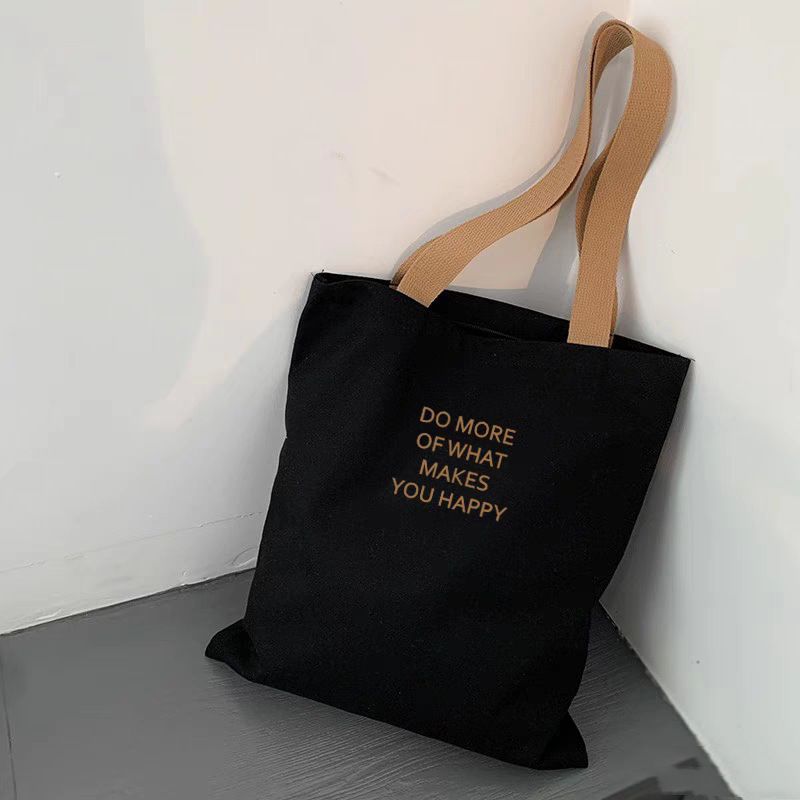TEMU Sac fourre-tout unisexe pour étudiant, style coréen, nouveau sac tendance, décontracté, polyvalent, avec petites lettres , pour quotidiennes