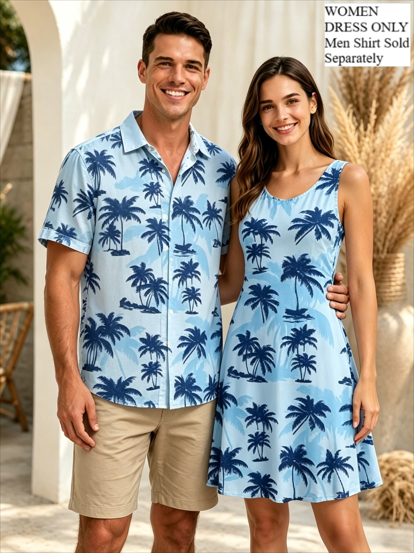 matching beach outfits sold on Temu United States