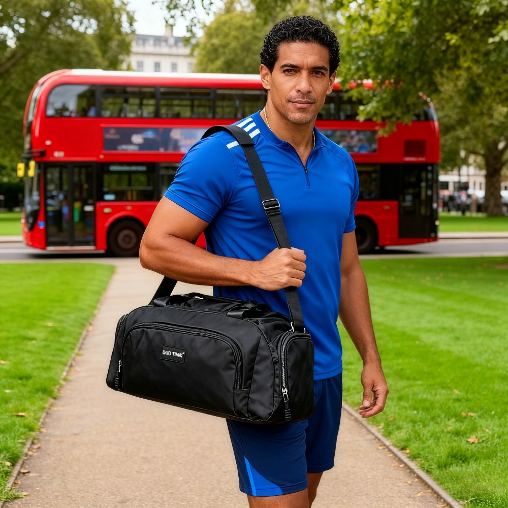 Large Capacity 3-in-1 Convertible Gym & Travel Duffel Bag with Wet/Dry Compartment - Multifunctional Sports Tote, Lightweight Nylon Bag for Swimming, Gym Equipment, Dumbbells, Gymnastics Gear - Zipper Closure, Unisex for Men &