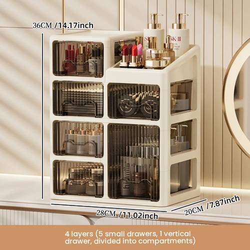 drawer style desktop organizer stationery storage file cabinet vanity cosmetics storage box