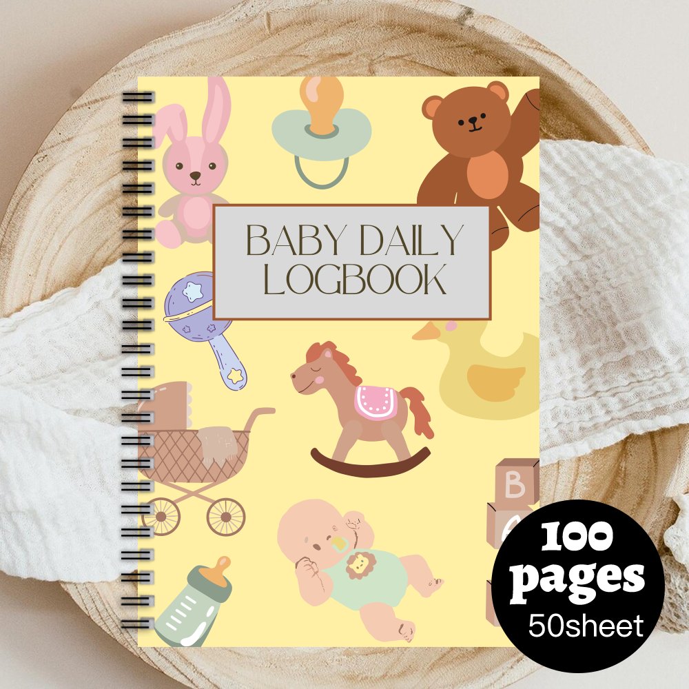TEMU 1 Notebook, Tracking And Monitoring Activities Such As Feeding, Sleeping, Diaper , And Milestone Events. An Excellent Gift For New Parents,