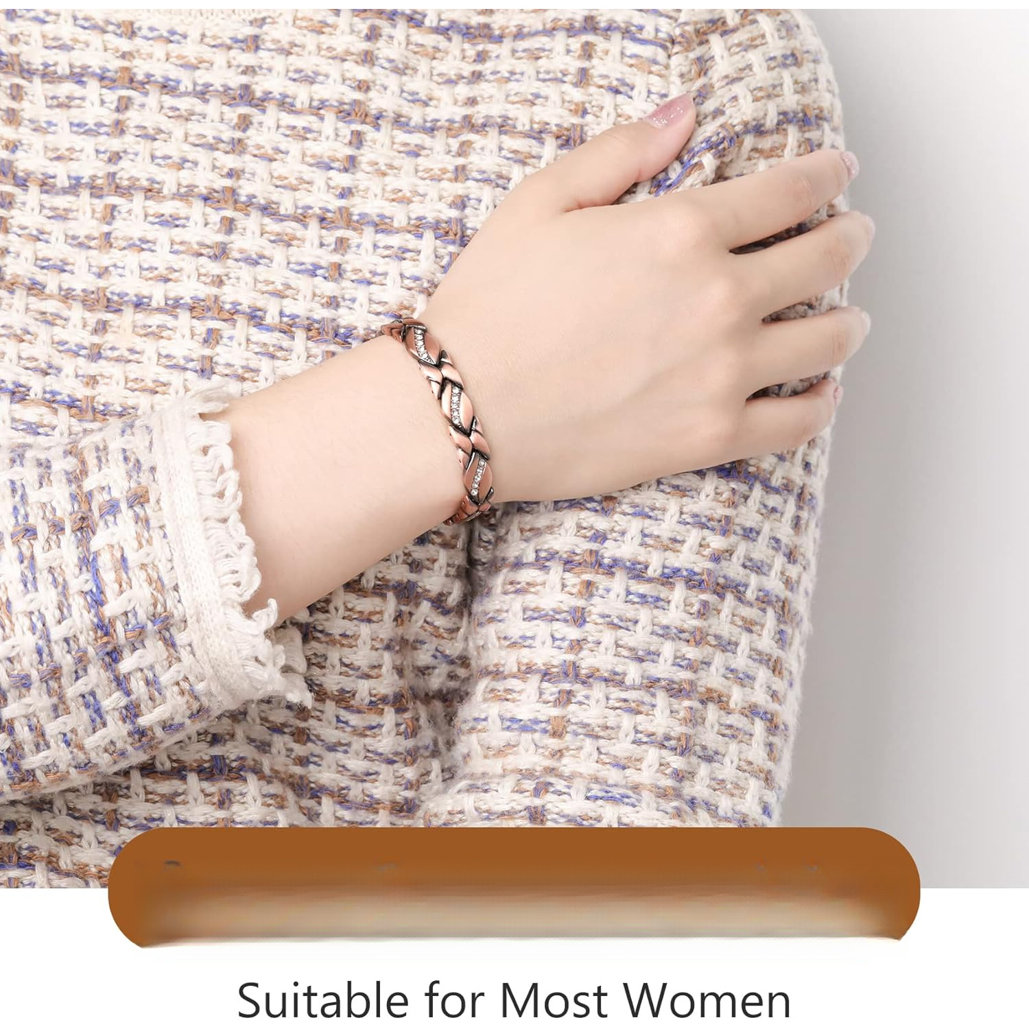 Women's Super Magnetic Bracelet with Crystals, Valentine's Gift