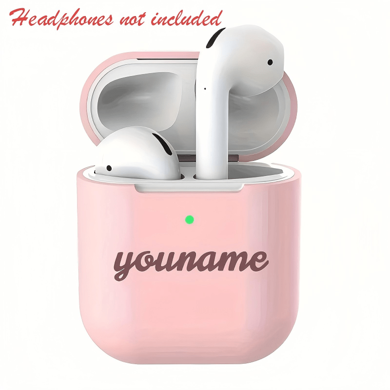 TEMU Personalized Compatible For Suitable For Airpods 1/2 Protective Cover, Custom Engraved Case With Your Text/, Cover For (////) - Gift For, Mom,