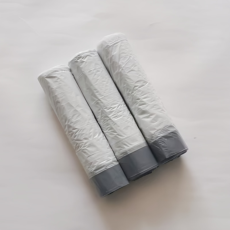 TEMU 4 Gallon Heavy Duty Drawstring Trash Bags 3 Rolls 45 Count Thick Tear Resistant Small Garbage Bags Plastic Trash Can Liners For Bathroom Bedroom